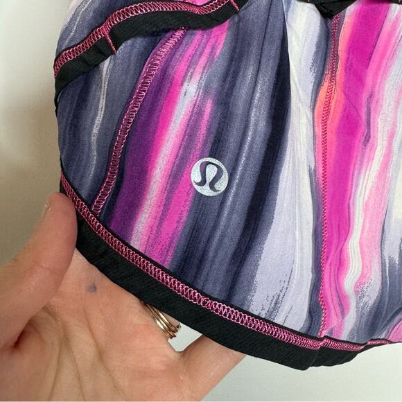 Lululemon Run: Roll Down Running Drawstring Short Mirage Deep Indigo Size 6 - Picture 6 of 6